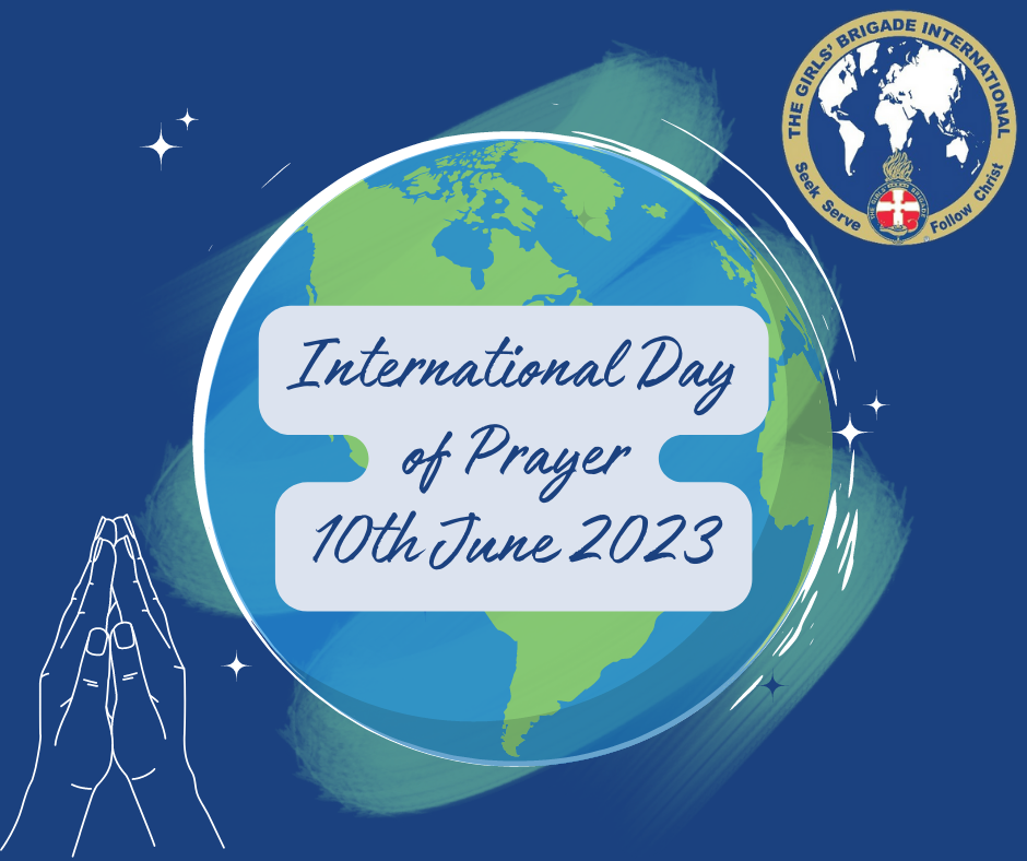 International day of prayer 10th June 2023 Girls' Brigade Worldwide
